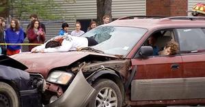 Mock Accident at Hall-Dale HS