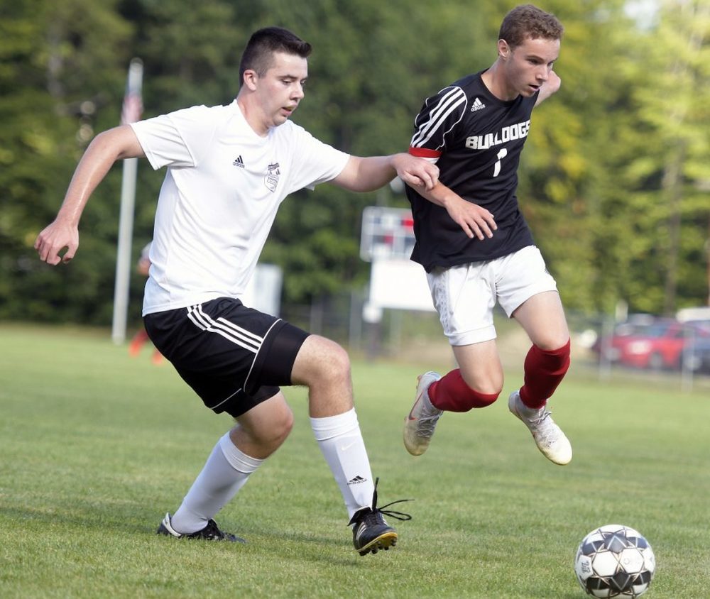 Hall-Dale Boys Soccer moves to 2-0 by blanking rival Monmouth