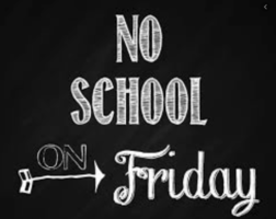 No School October 11 and 14, 2019